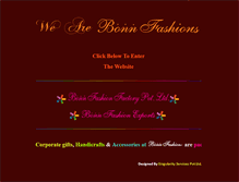 Tablet Screenshot of bonnfashion.com